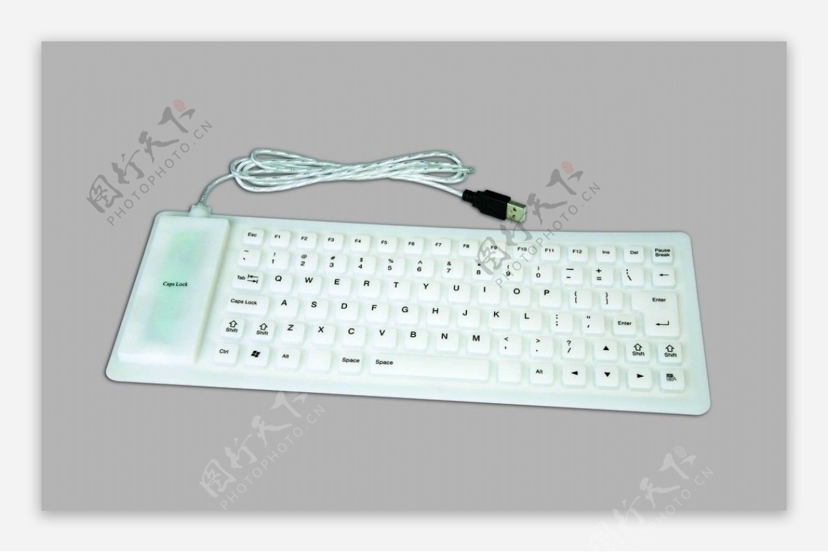 白色软键盘图片