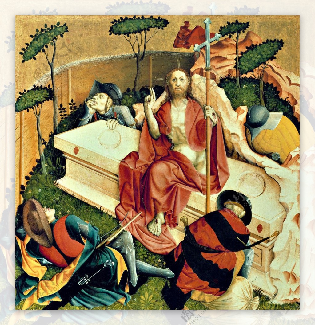 圣母之死乌尔扎赫祭坛局部图片