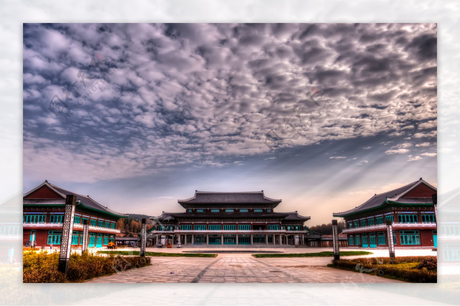 宏伟的朝鲜族建筑图片
