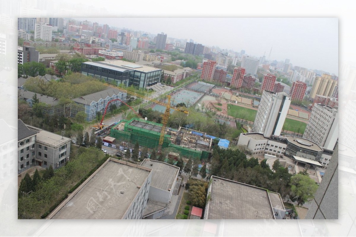北京师范大学鸟瞰图片