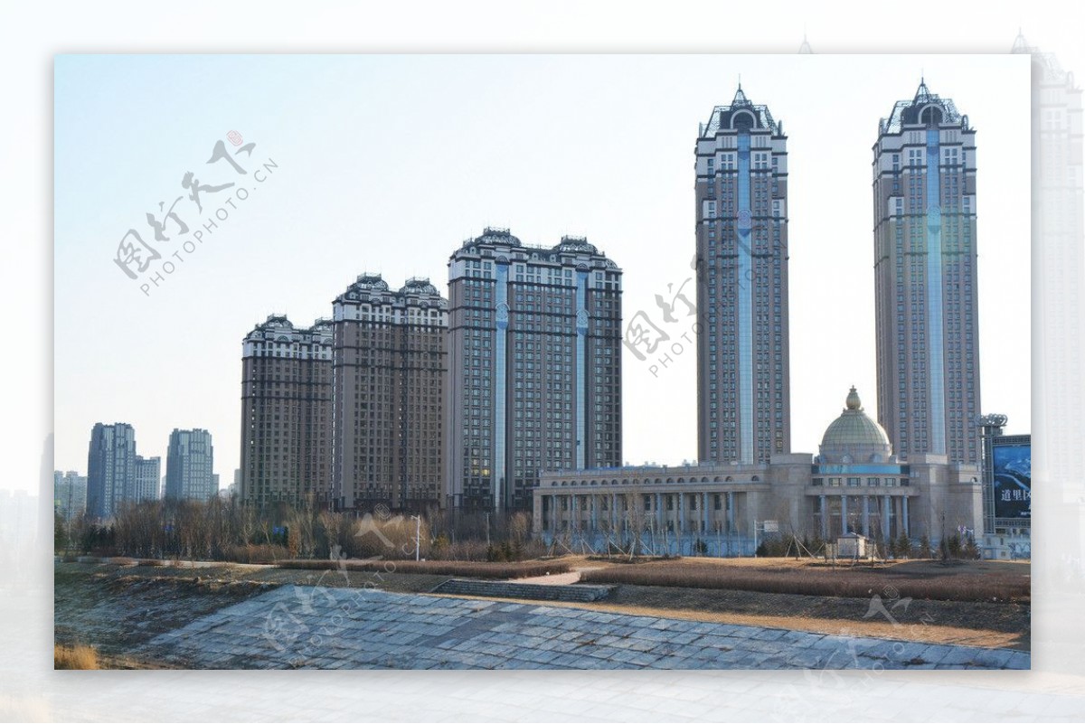 城市风光现代建筑高楼摄影高清图片素材免费下载-高清图片-php中文网源码