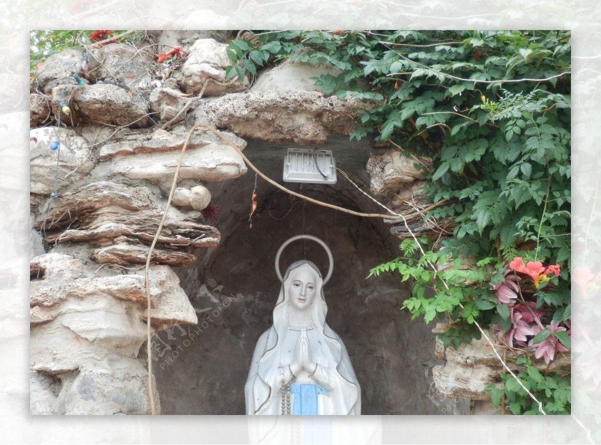 固安县韩家庄天主堂圣母像图片