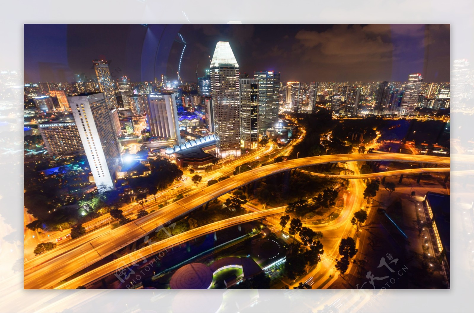 新加坡绚丽夜景图片