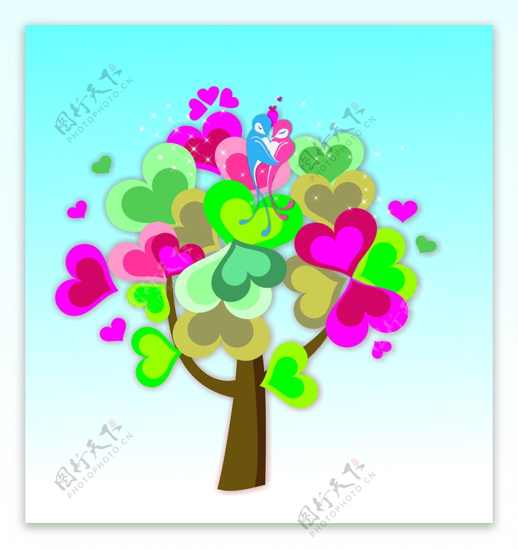 爱情树图片