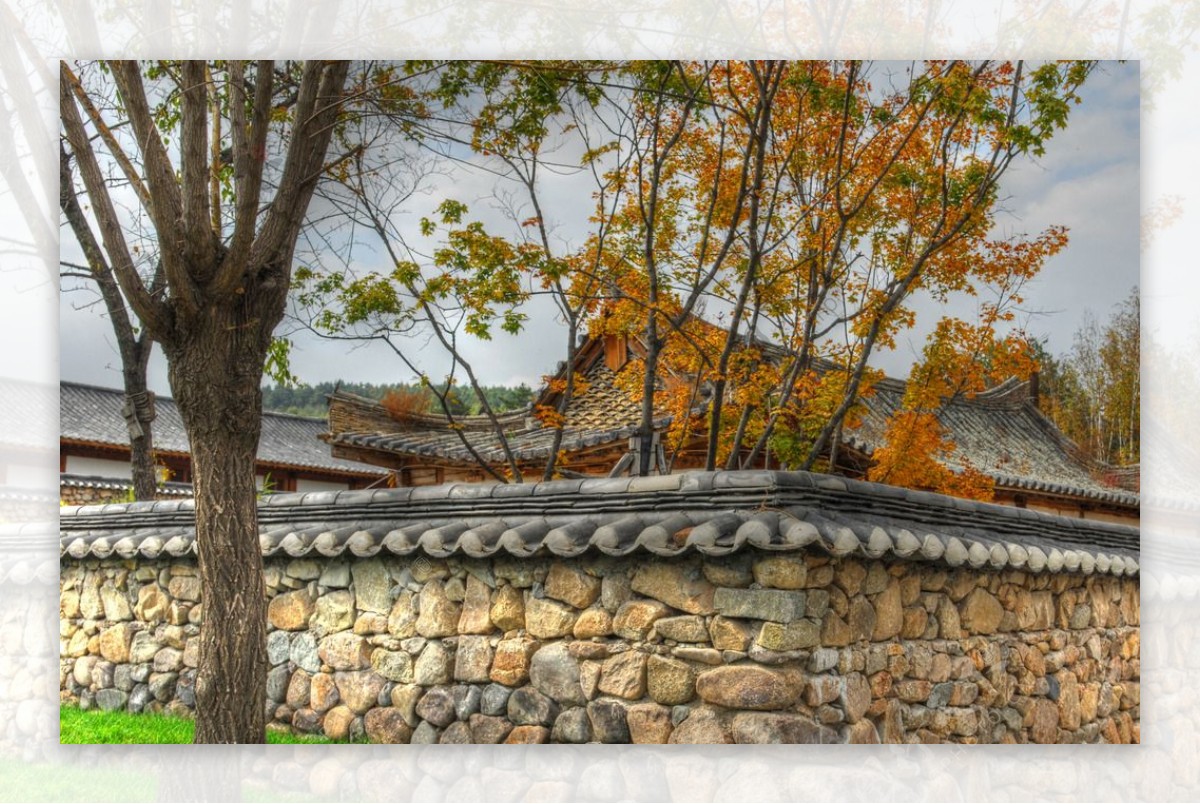 朝鲜族传统风格建筑图片
