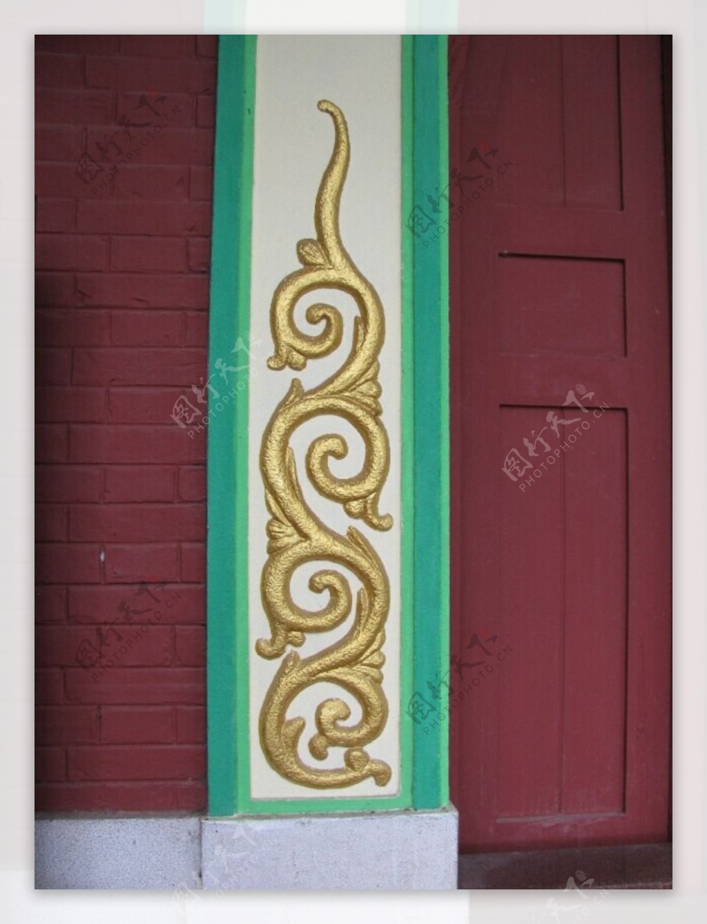 门柱花纹图片