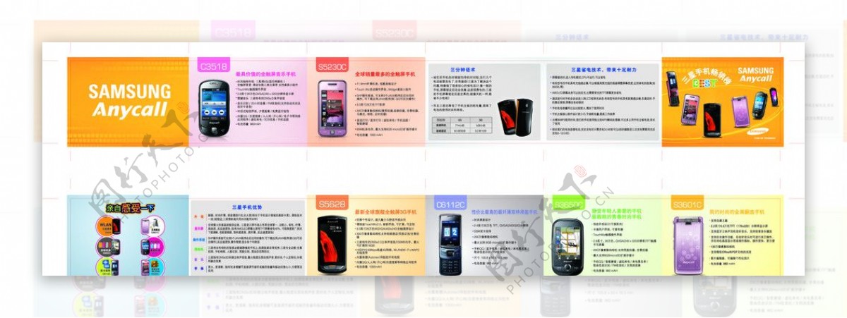 手机折页产品展示注背景合层图片