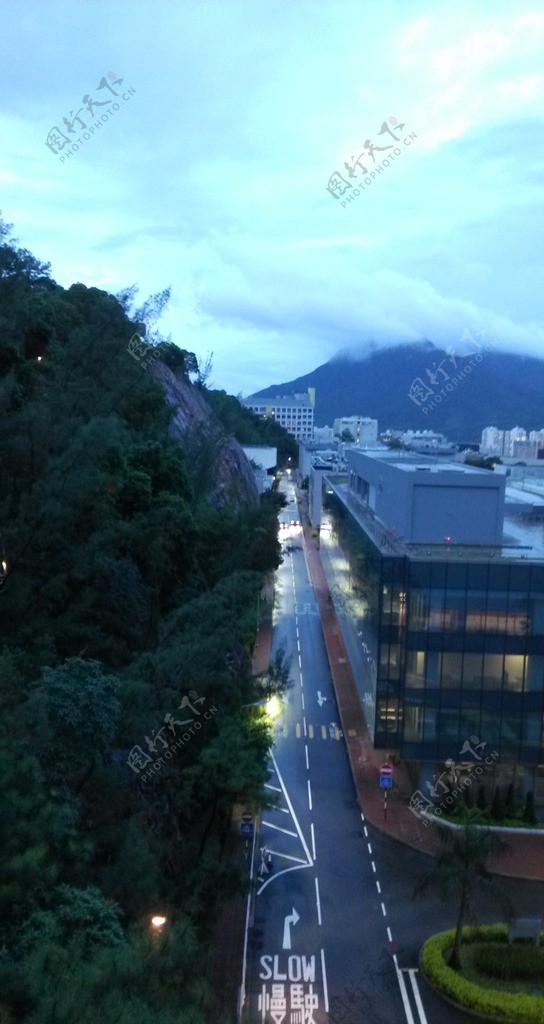 香港中文大学山体建筑图片