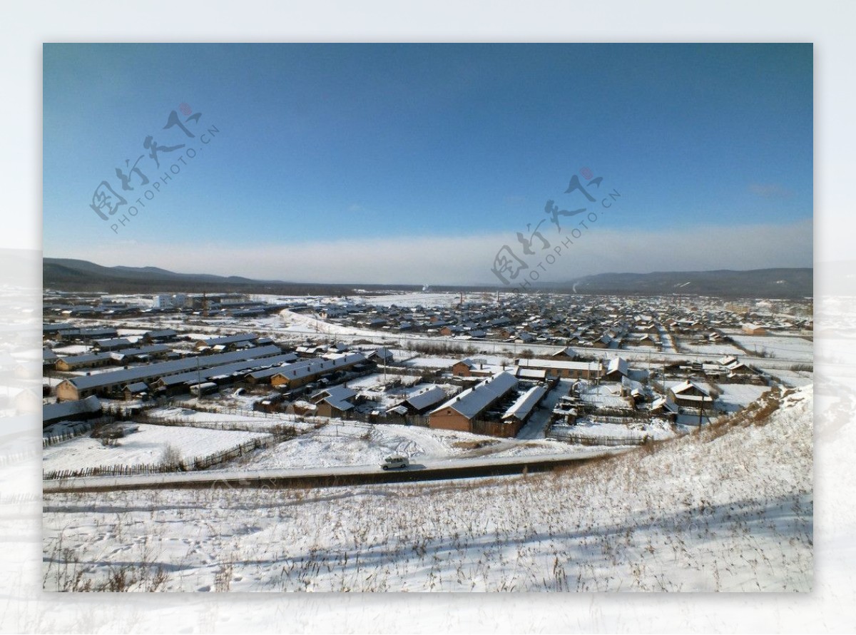 好里堡镇冬景图片