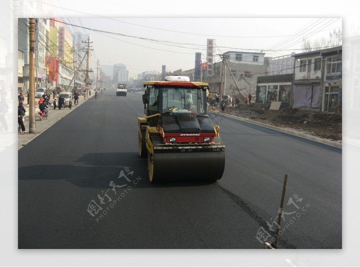 市政道路摊铺图片