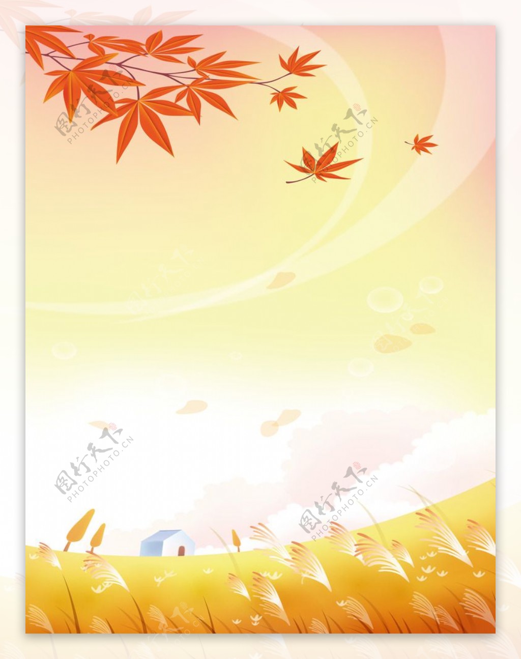 秋季卡通海报图片