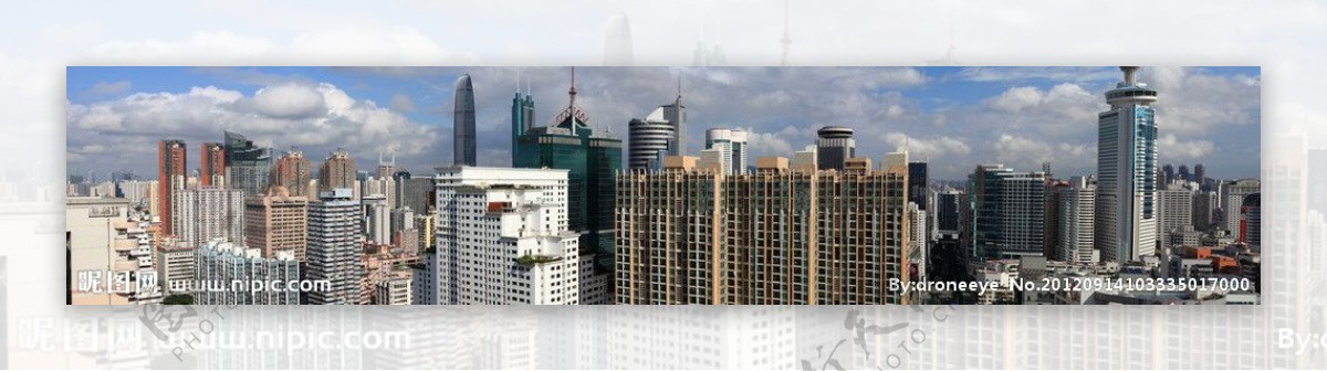 深圳建筑群全景图图片