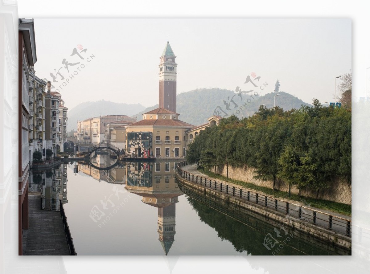 欧式建筑杭州威尼斯水城外观图片