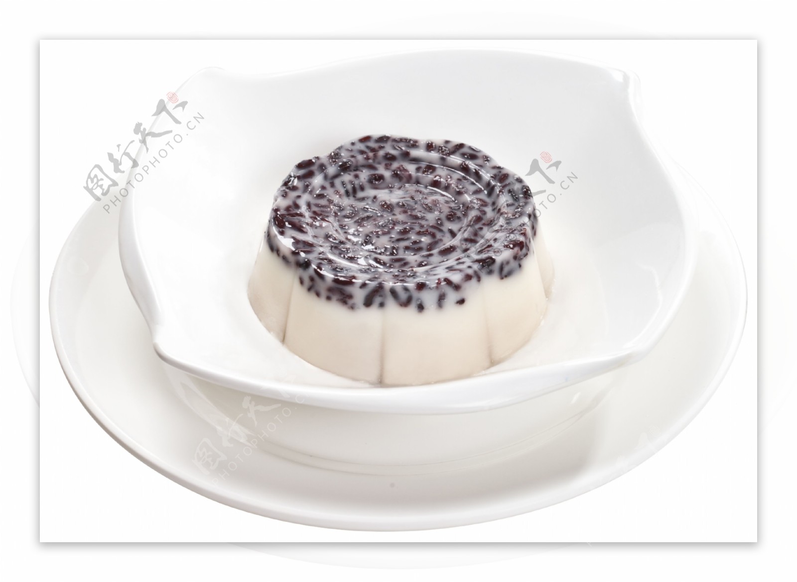 椰汁紫米糕图片