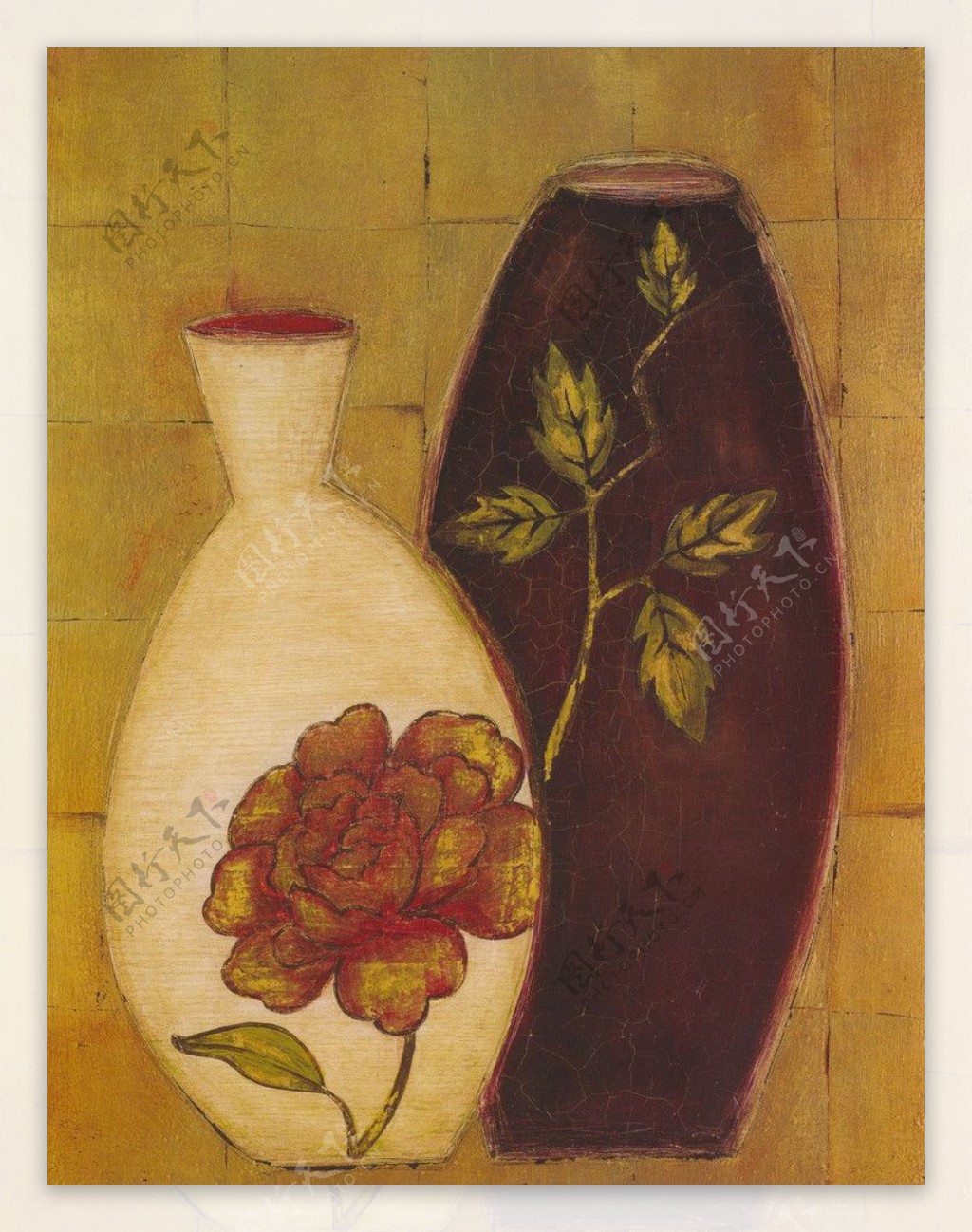 玫瑰花瓶图片