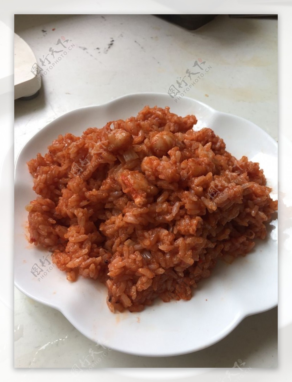 番茄虾仁炒饭图片