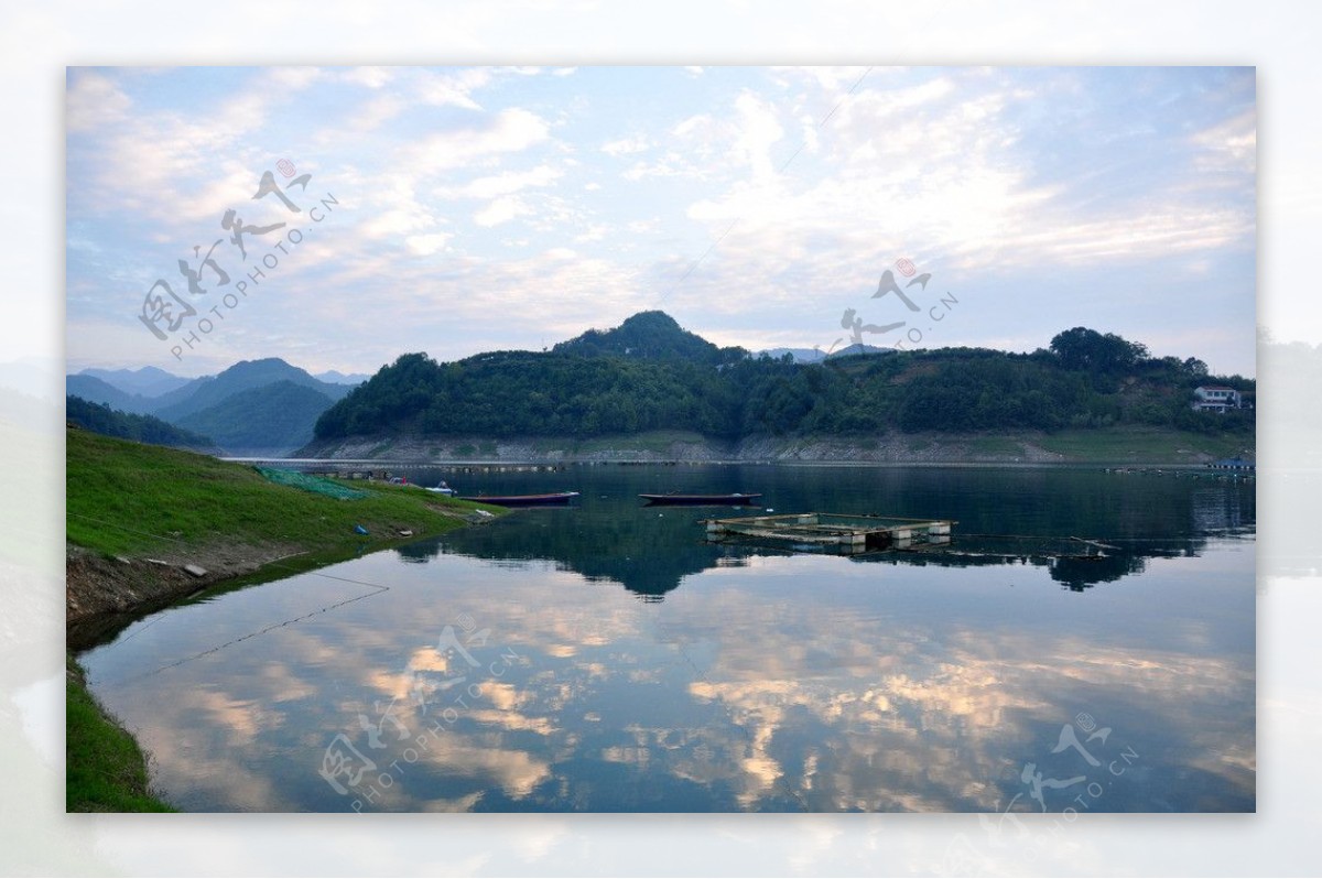 瀛湖风景图片