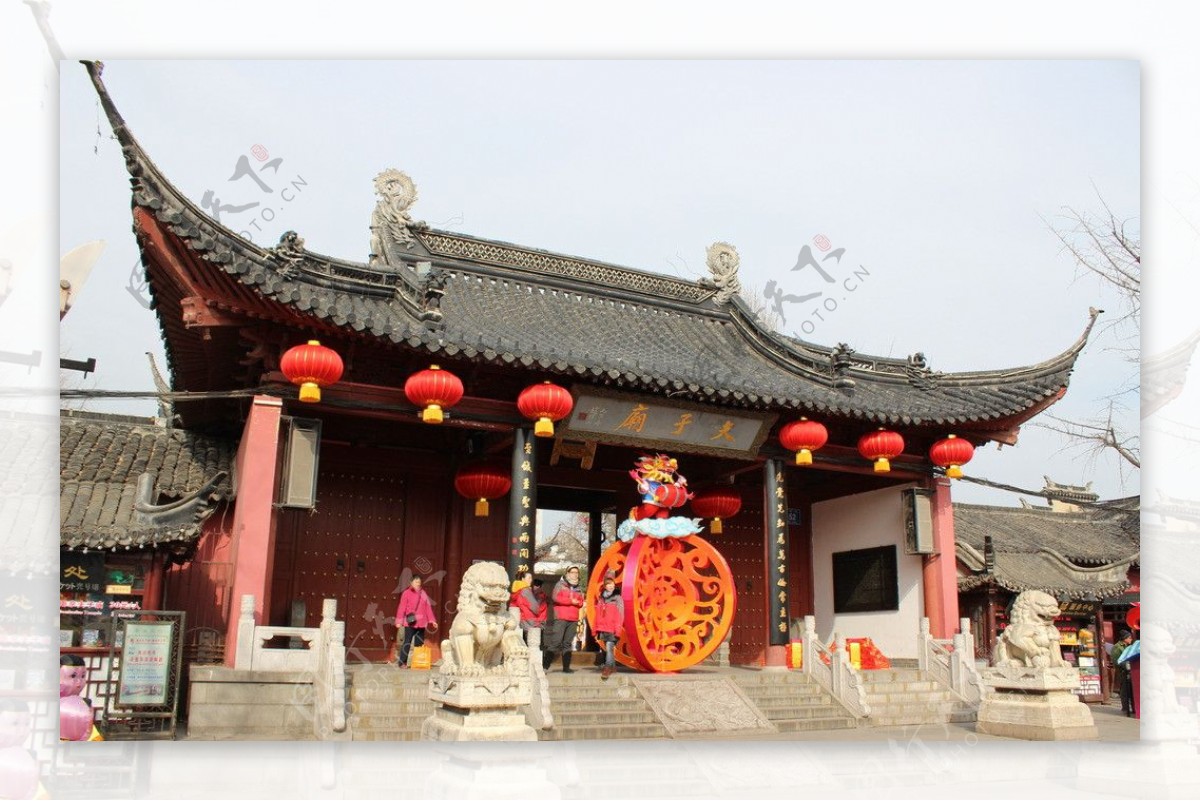 南京夫子庙正门图片
