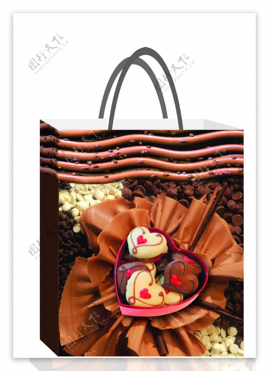 情人节巧克力礼品袋图片