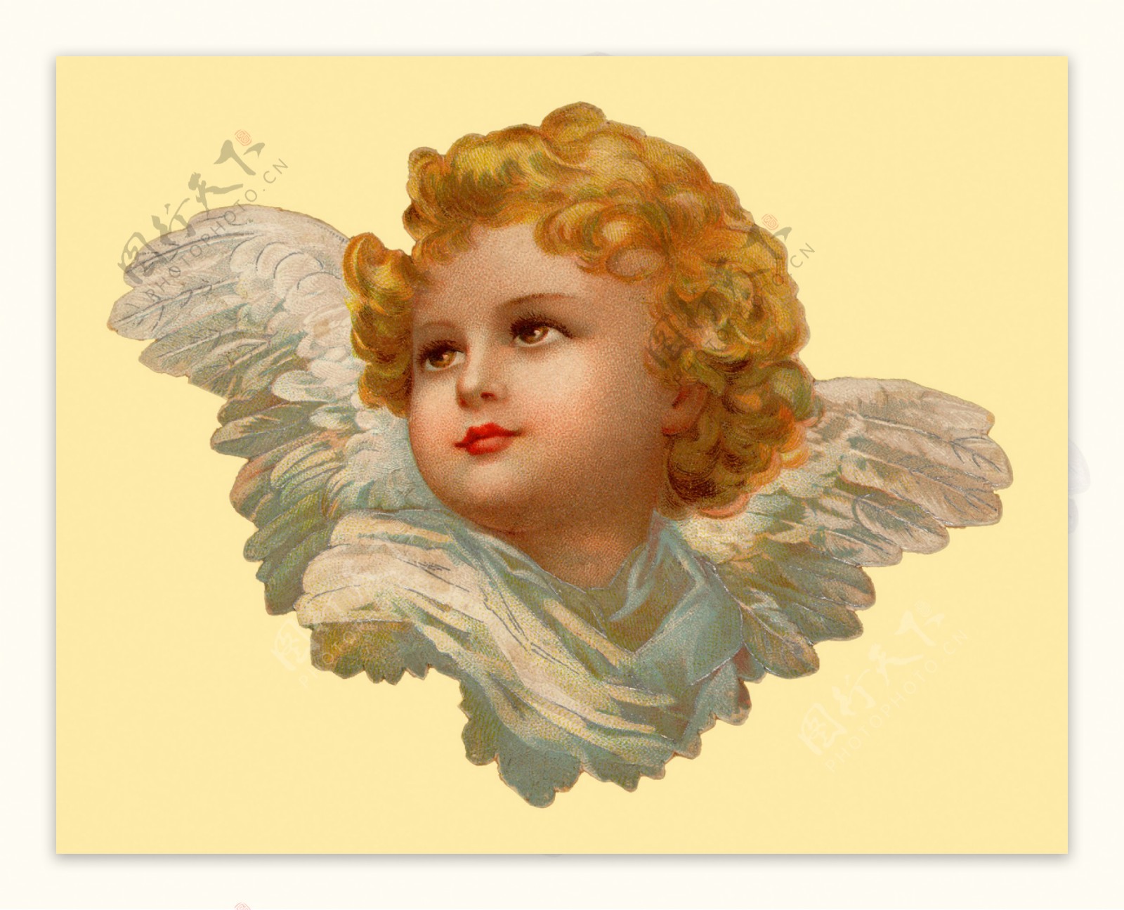 天使女孩油画图片素材-编号24629078-图行天下
