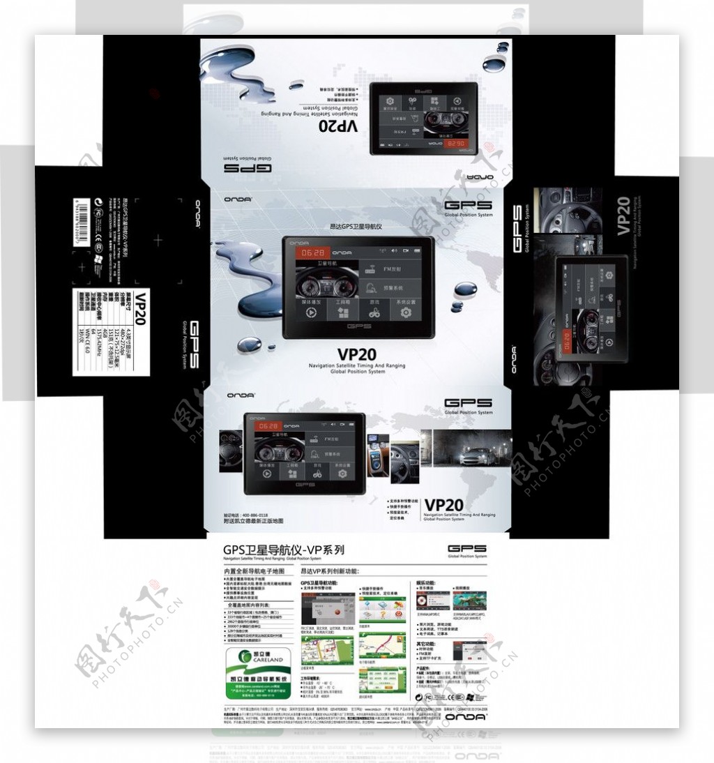 GPS导航包装图片