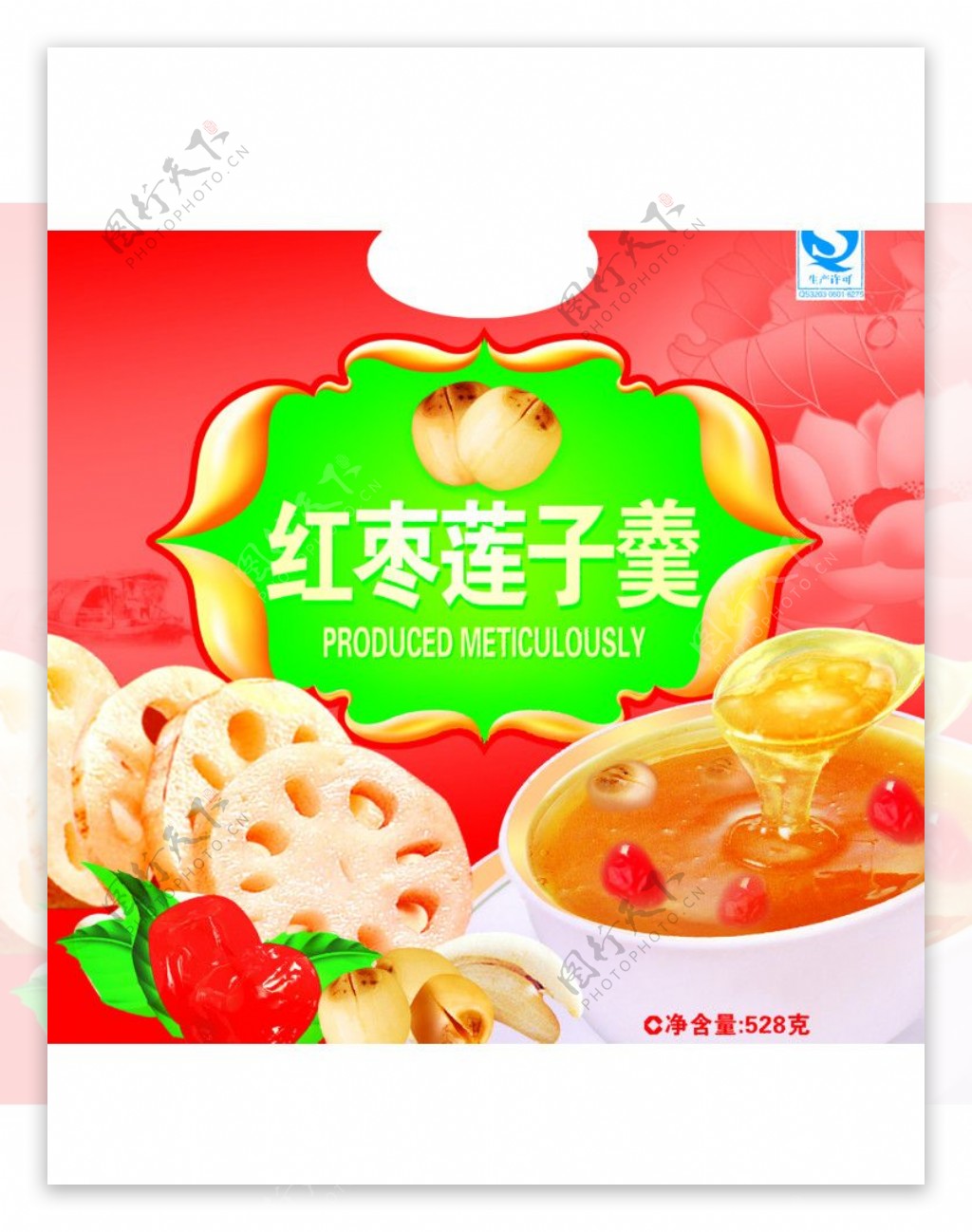 红枣莲子图片