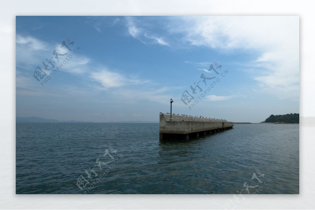天海堤坝图片