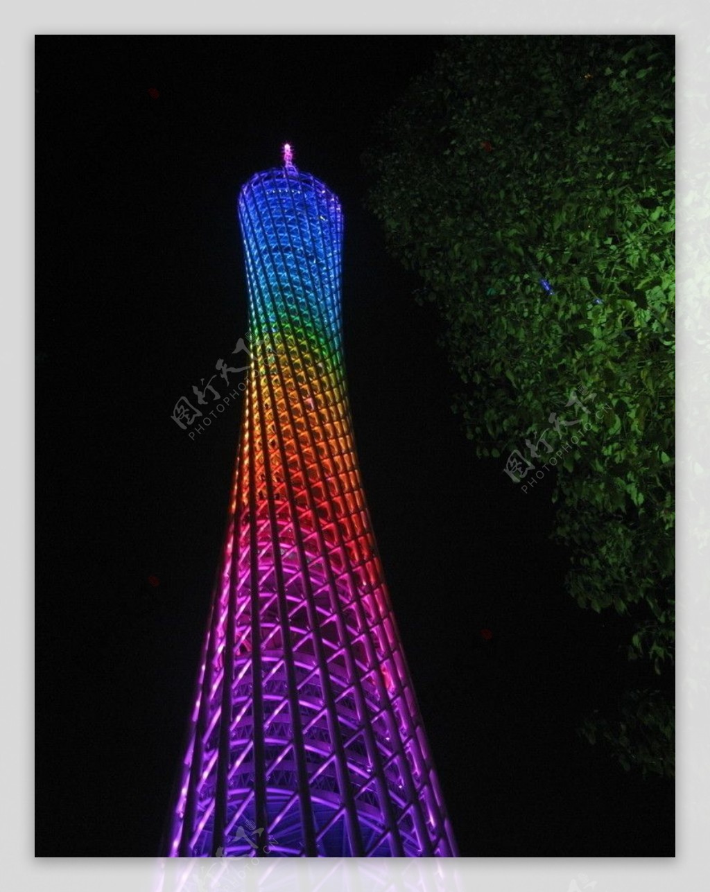 亚运地标广州电视塔LED小蛮腰图片
