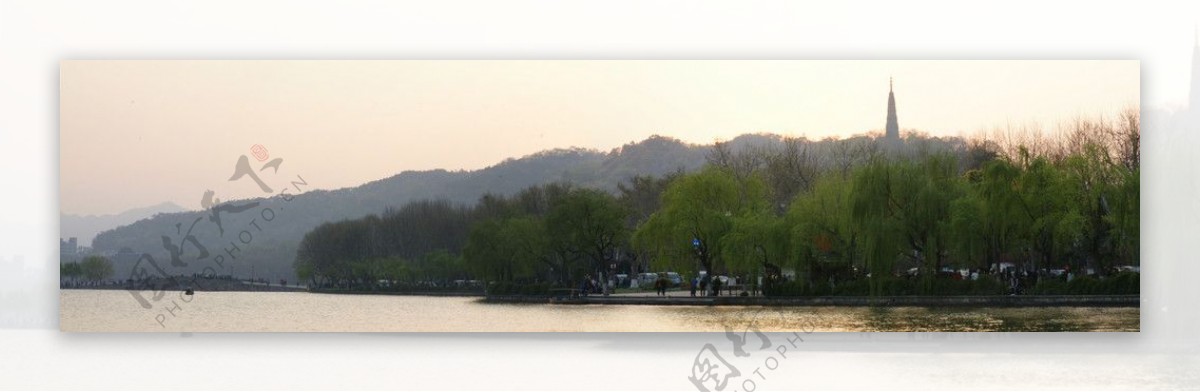 杭州西湖接片图片
