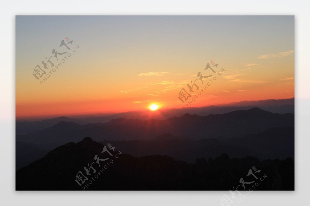 黄山看日出图片