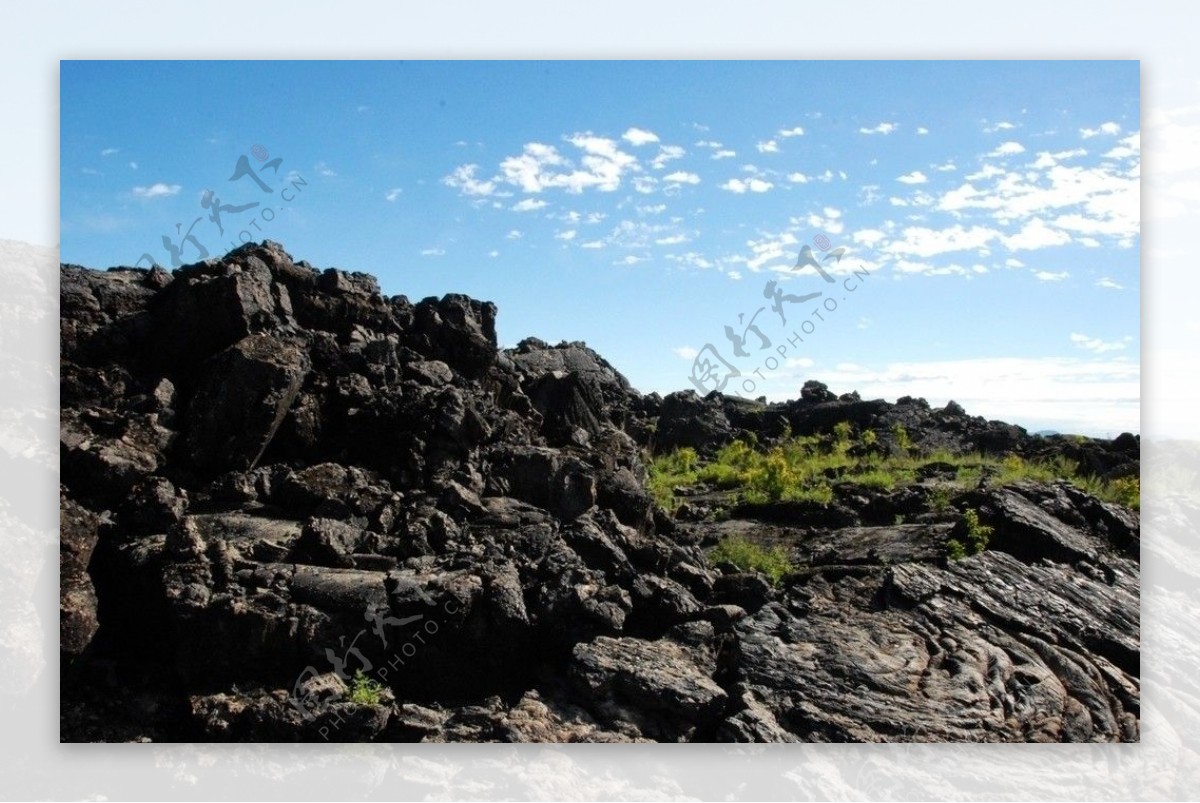 五大连池火山岩图片