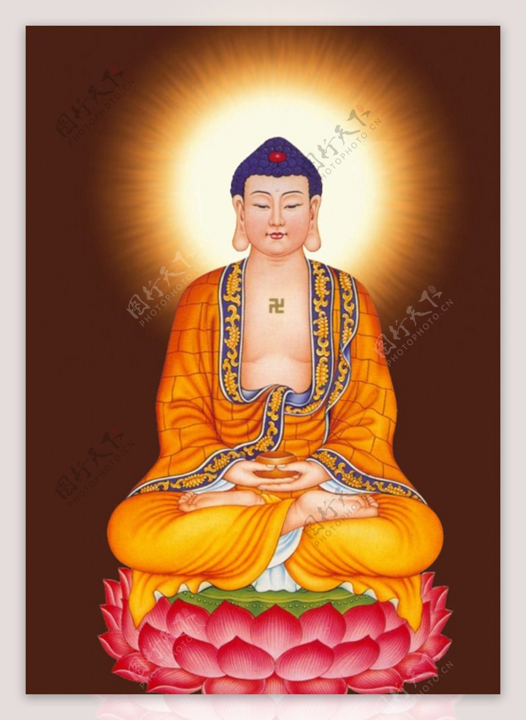佛祖坐像图片