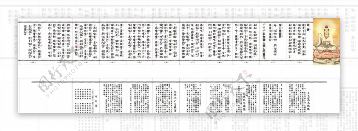 大悲咒有咒文注音图片