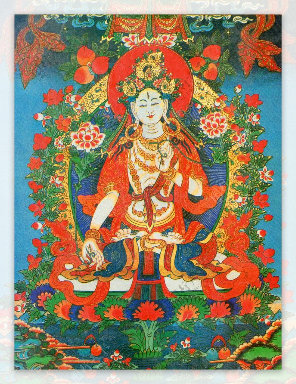 西藏日喀则唐卡佛教佛法佛经佛龛唐卡全大藏族文化06图片