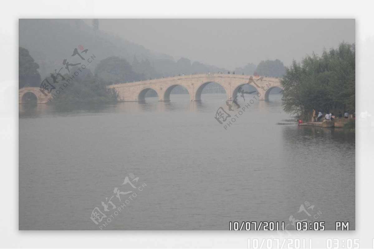 湘湖跨湖桥图片