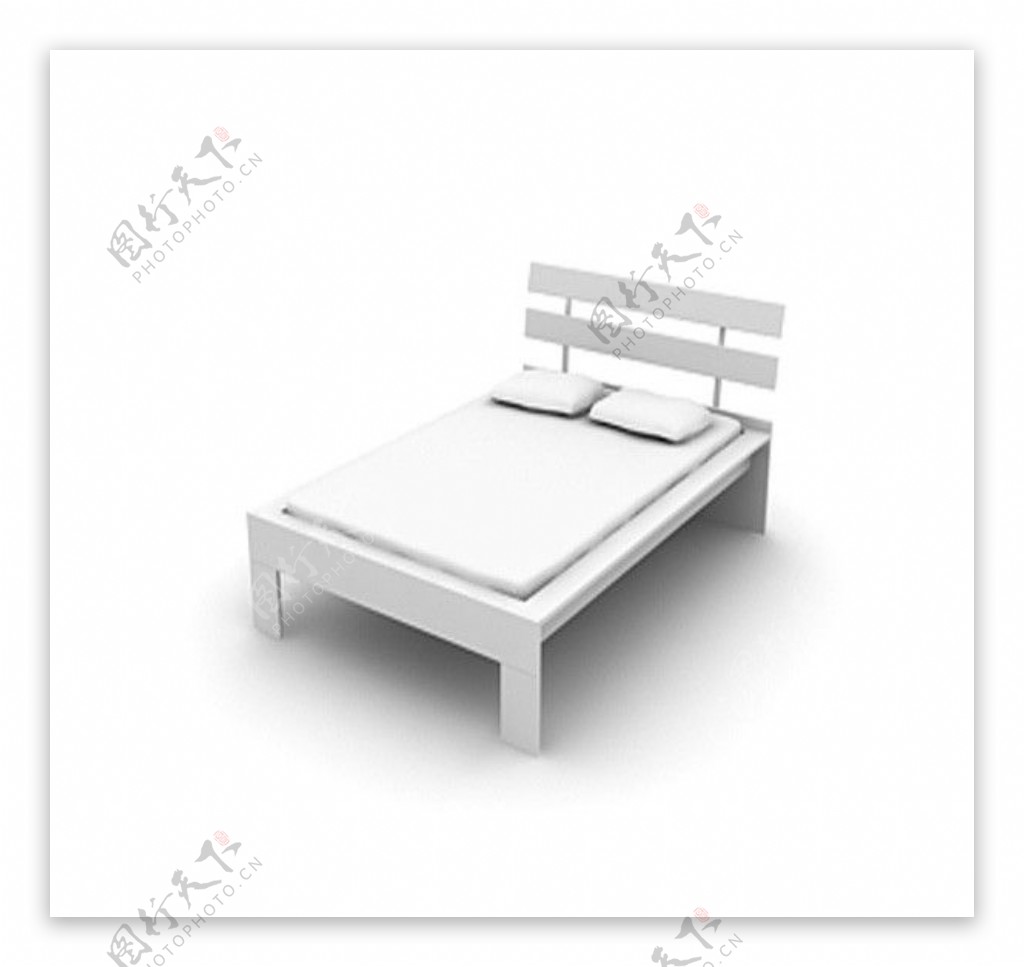床3D模型图片