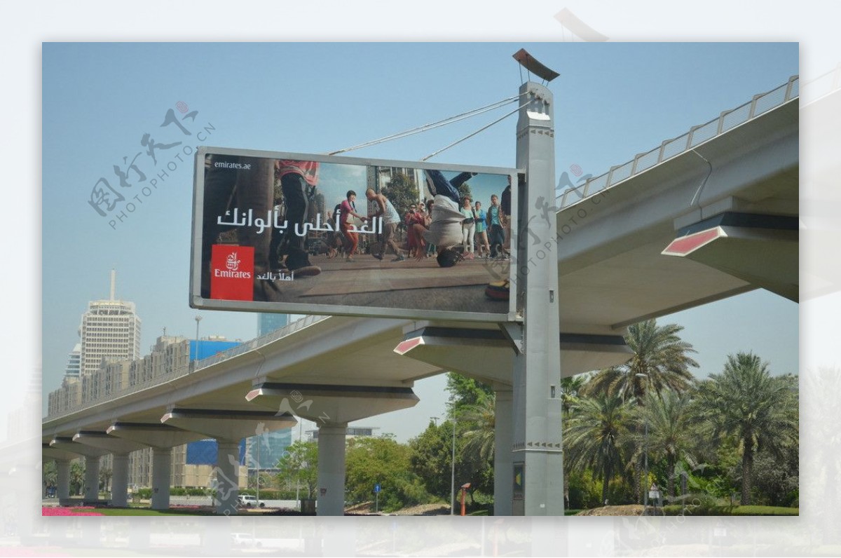 迪拜广告牌图片