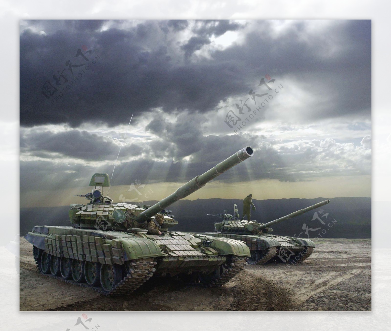 俄军T72坦克图片
