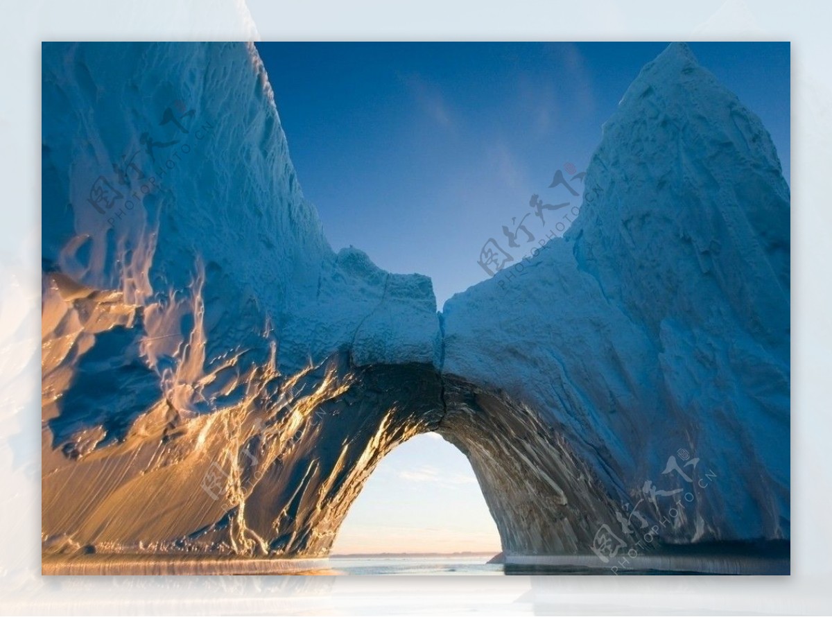 北极自然风光冰山图片
