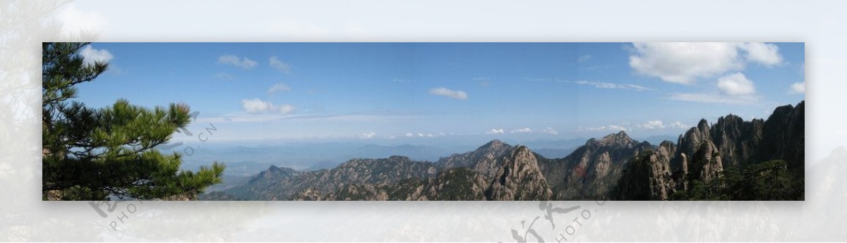黄山全景图图片