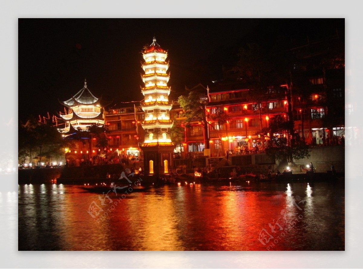 沱江夜景图片