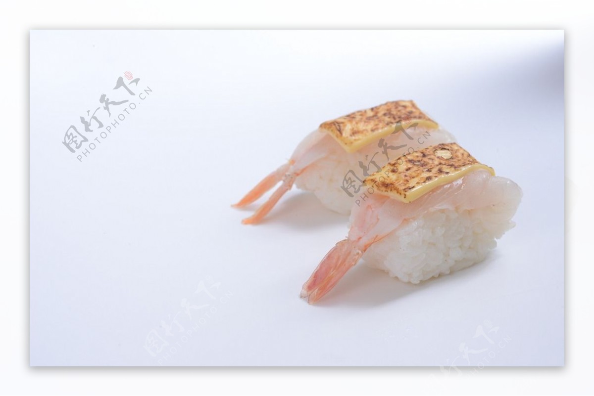 芝士玻璃虾寿司图片