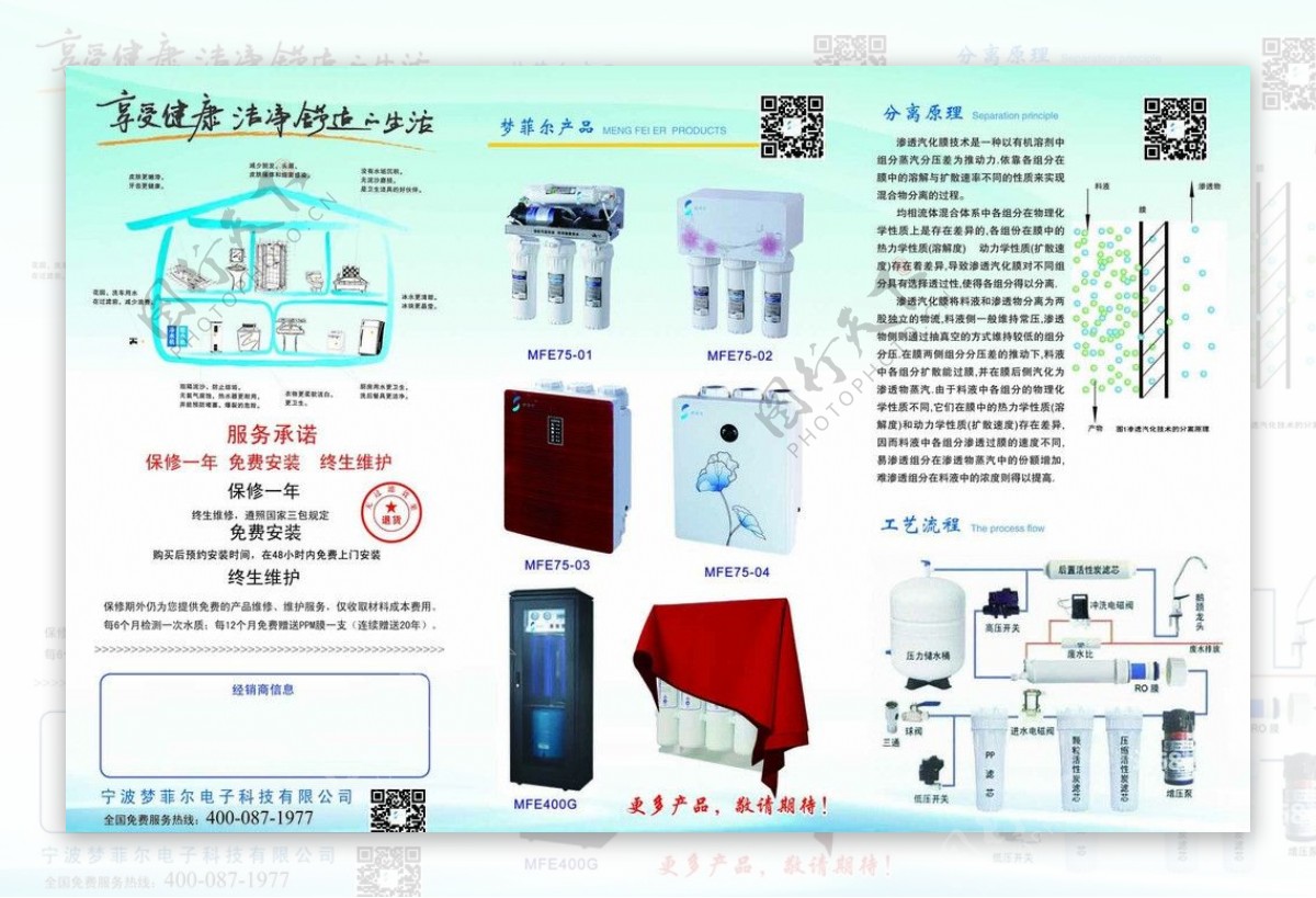 净水机折页图片