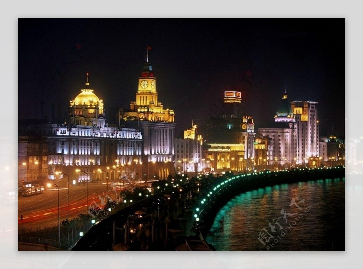 上海新外滩夜景图片