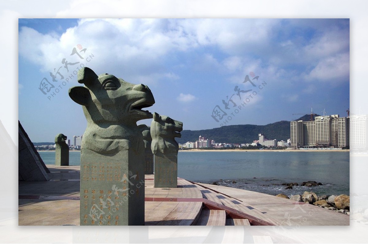 阳江闸坡南海放生台石雕图片素材-编号13631005-图行天下