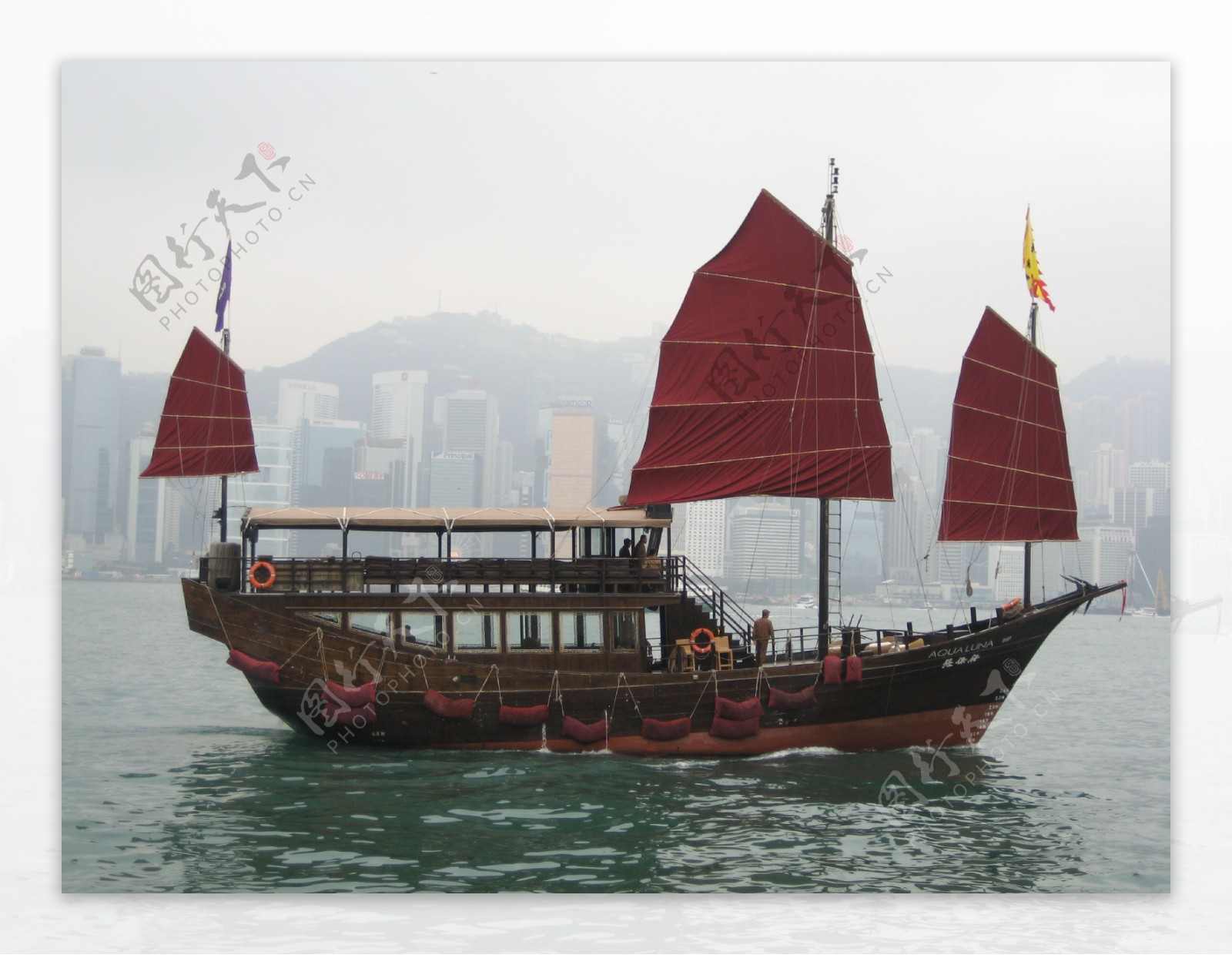 香港帆船图片