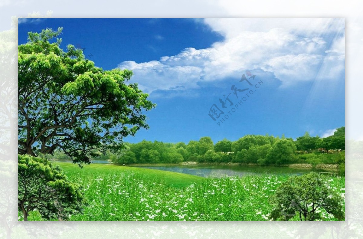 草原风光自然美景图片