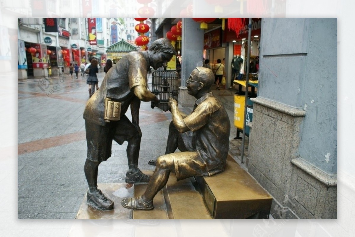 广州街头铜像图片