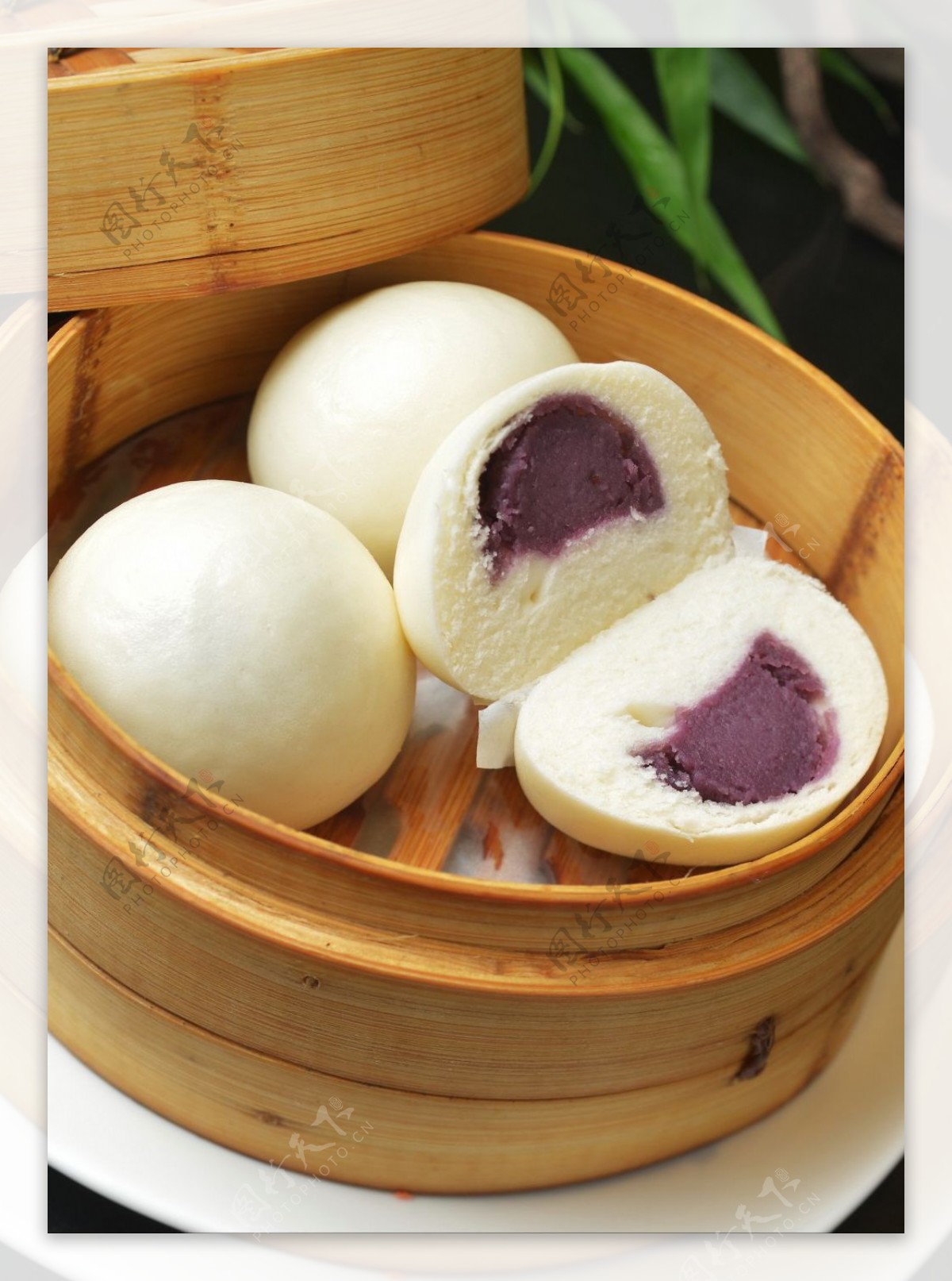 爱厨房的幸福之味: 紫薯双色刀切馒头 Sweet Potato Steamed Bun