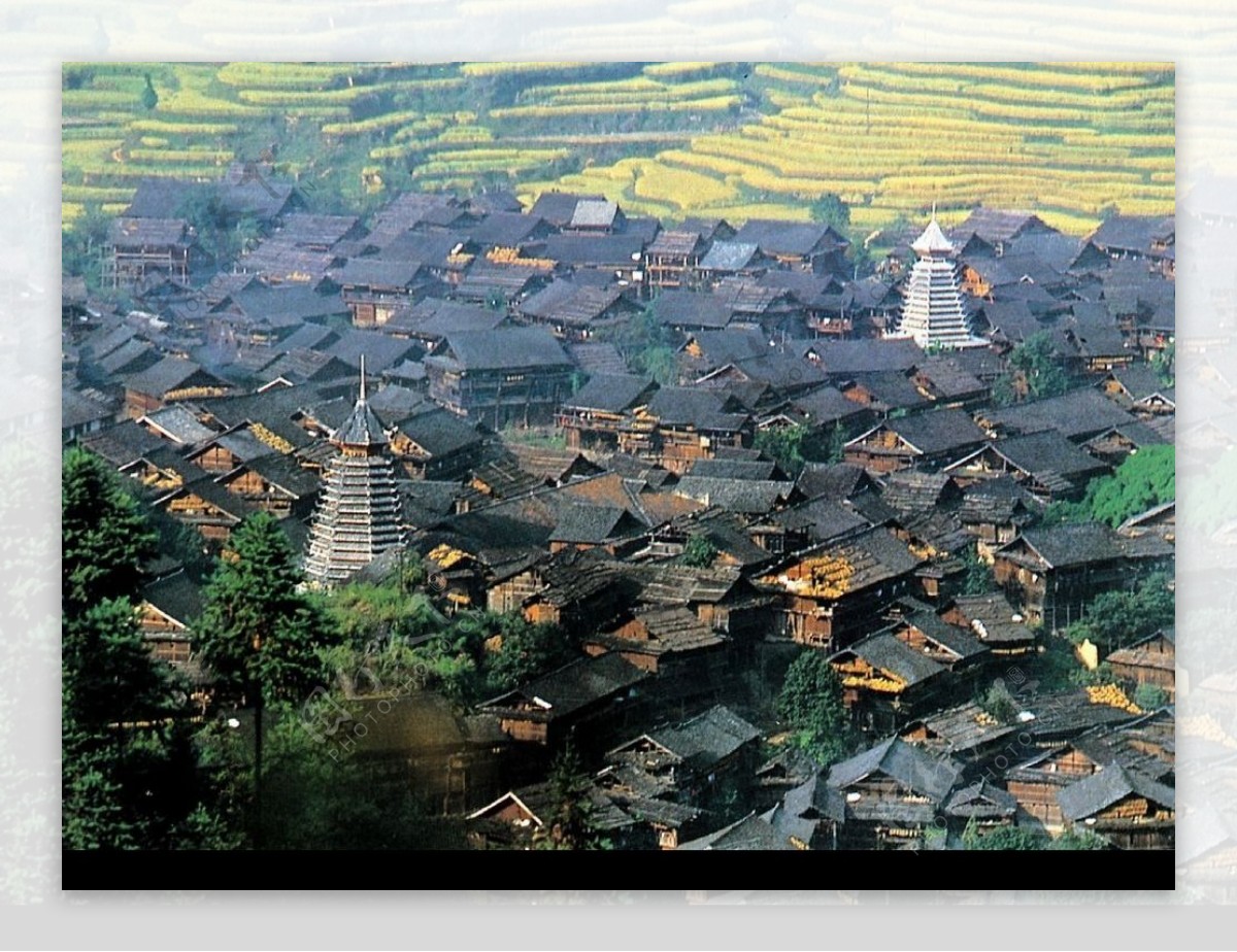 侗寨鼓楼图片